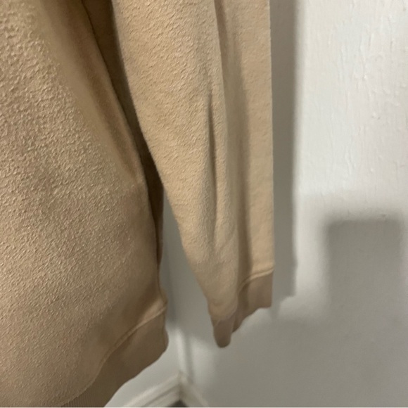 Nobody's Child Medium Camel “Be Kind" Circle Logo Crew Sweatshirt Organic Cotton - Picture 5 of 9